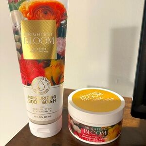 Bath & Body Works Brightest Bloom body butter and creamy body wash